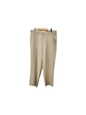 Vintage Nat Nast Luxury 100% Silk Pants Trousers Beige 5 Pockets Mens 36x30